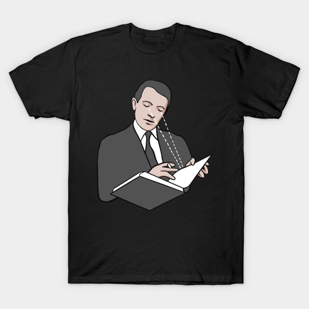 Deleuze Reading - Philosophy of Gilles Deleuze (Rhizom etc.) T-Shirt by isstgeschichte